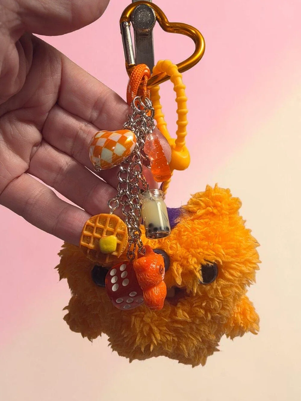 Fuggler Orange Keychain Bag Charm